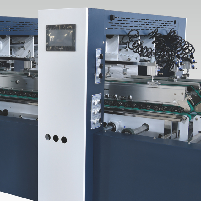 Folder gluer machine lock bottom